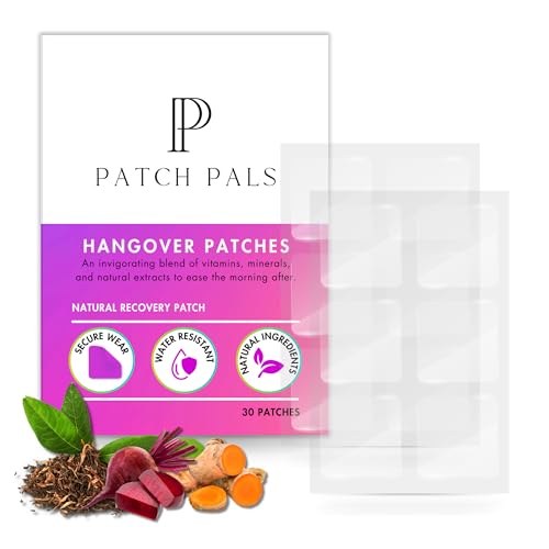 Natural Waterproof Hangover Patches - 30 Count