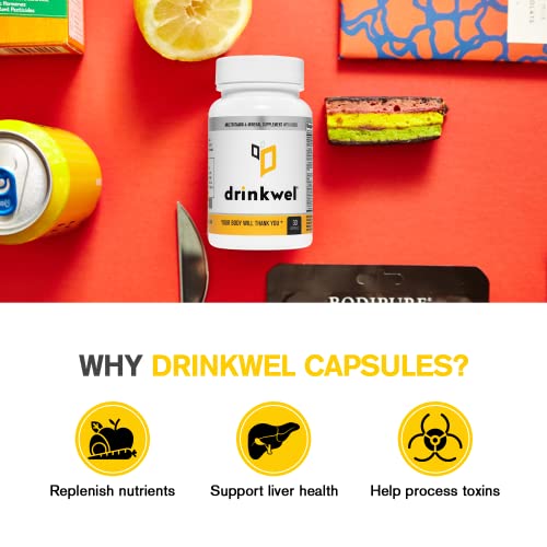 Drinkwel Better Mornings Hangover Support Formula - 30 Count