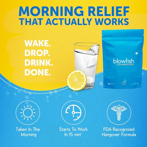 Blowfish Hangover Relief Effervescent Tablets - 20 Pack