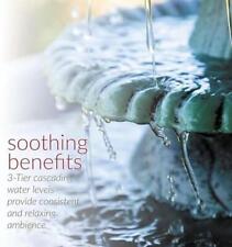 35" Tall 3-Tier Outdoor Water Fountain and Birdbath