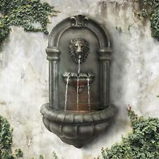 Royal Lion Head Wall Fountain with LED Light
