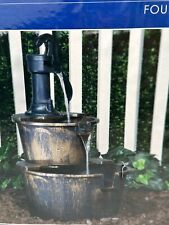 Cascading Two-Tier Barrel Water Fountain 27