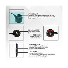 27-Inch Blue Floor Mist Fountain with Control