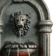 Royal Lion Head Wall Fountain with LED Light