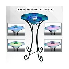 27-Inch Blue Floor Mist Fountain with Control