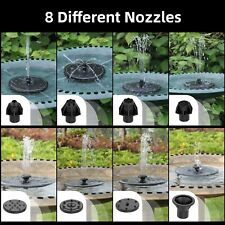 Solar Bird Bath Fountain with Colorful LED Lights