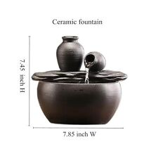 Ceramic Tabletop Fountain for Home or Office
