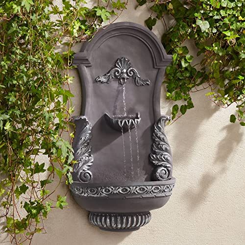 Bronze Finish Wall Fountain with Decorative Design