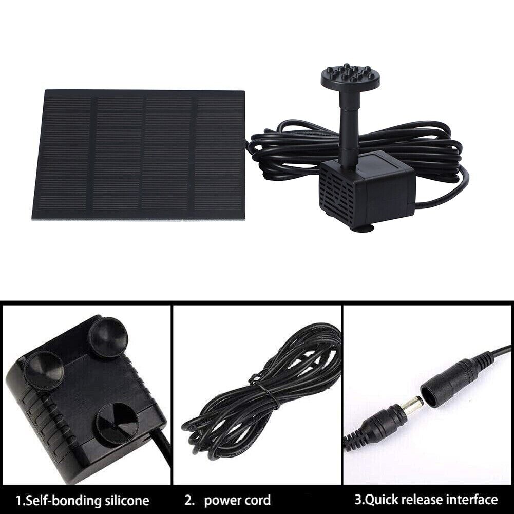 AISITIN Solar Fountain Pump for Garden and Pond