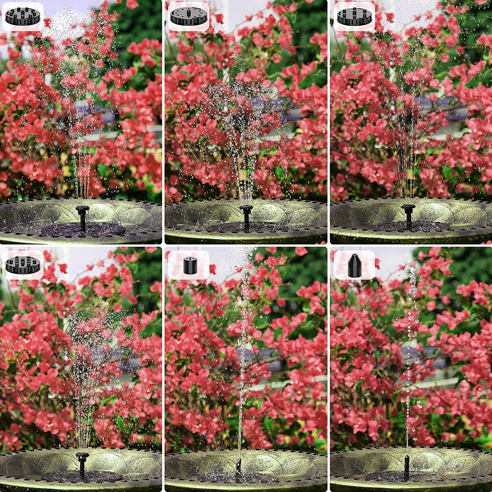 Solar Fountain Pump for Bird Bath Garden Use