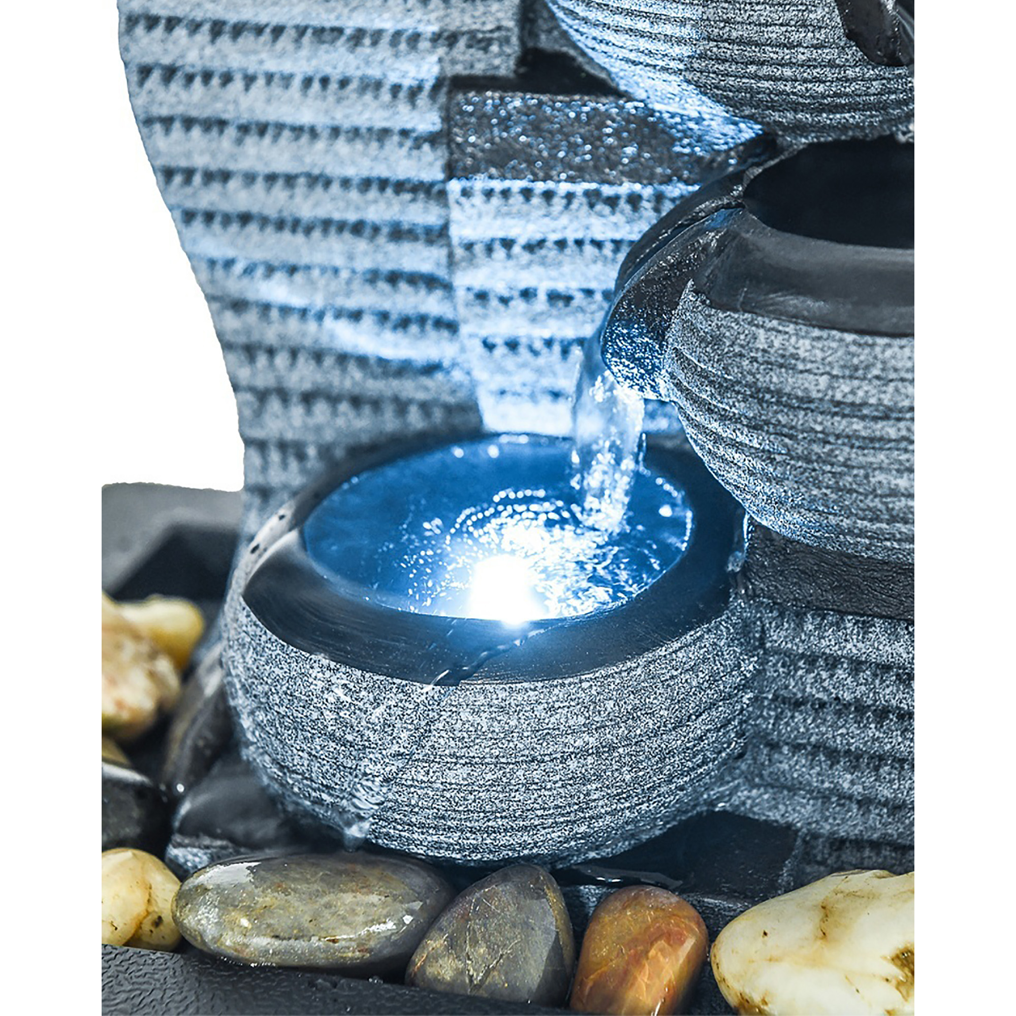 Portable Tabletop Water Fountain with Pump