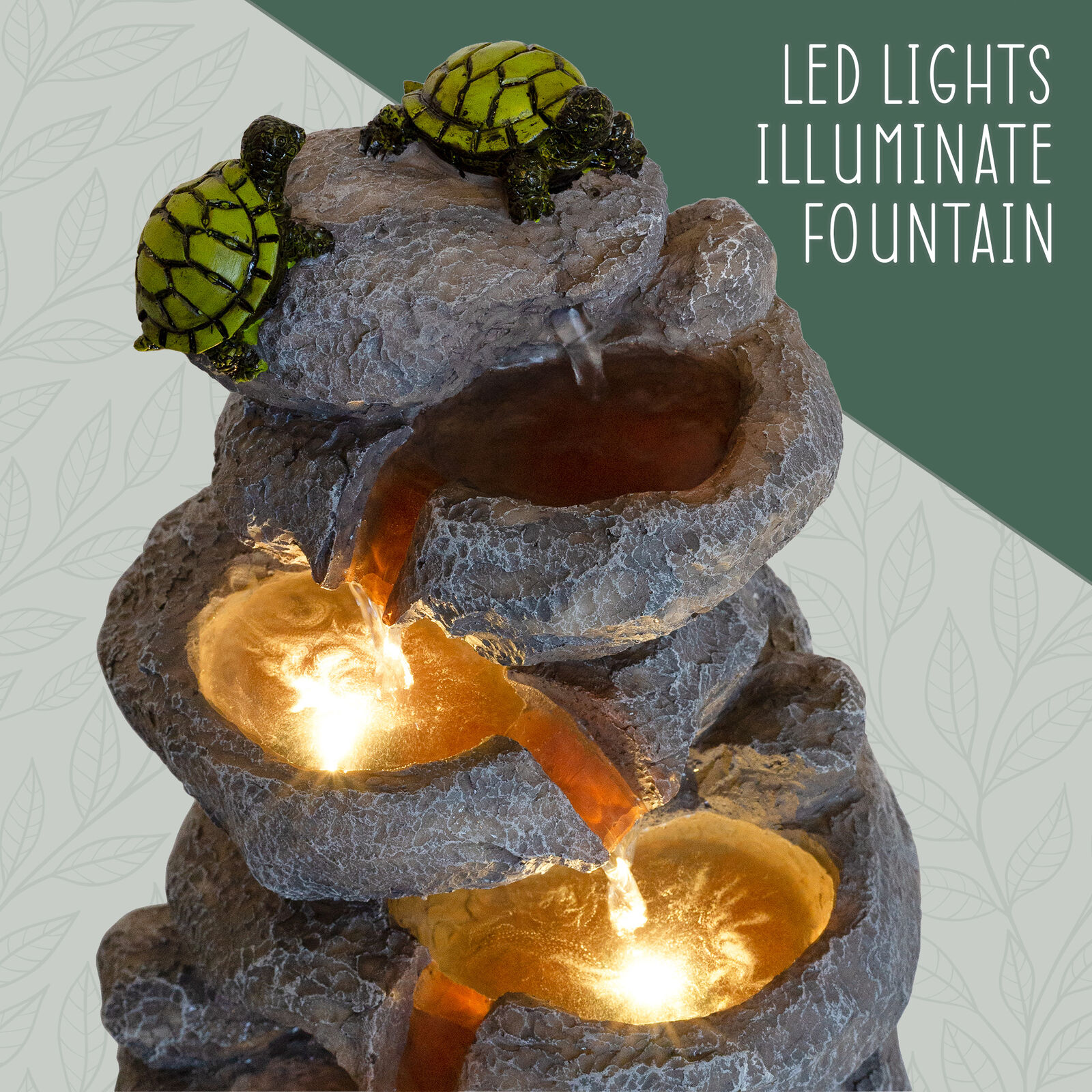 Turtle Tabletop Fountain for Relaxation and Decor
