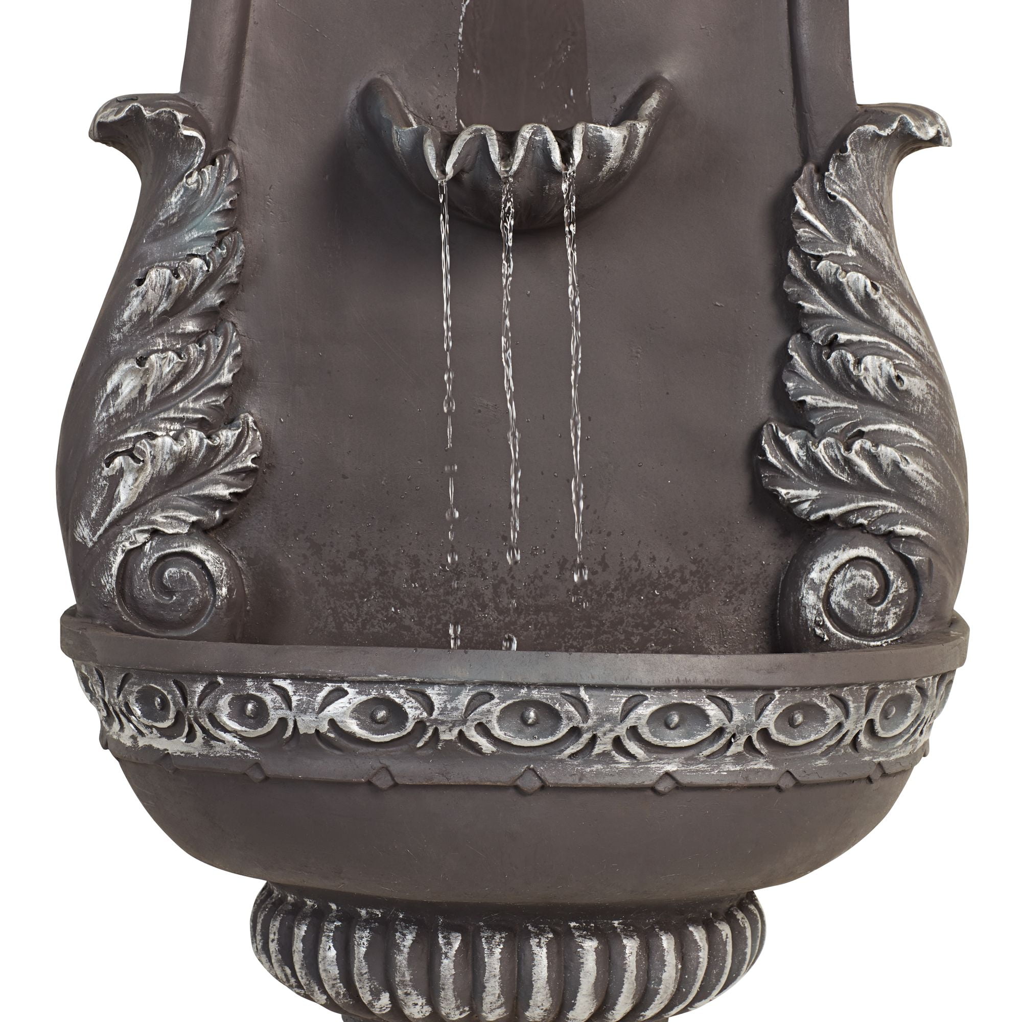 Bronze Finish Wall Fountain with Decorative Design