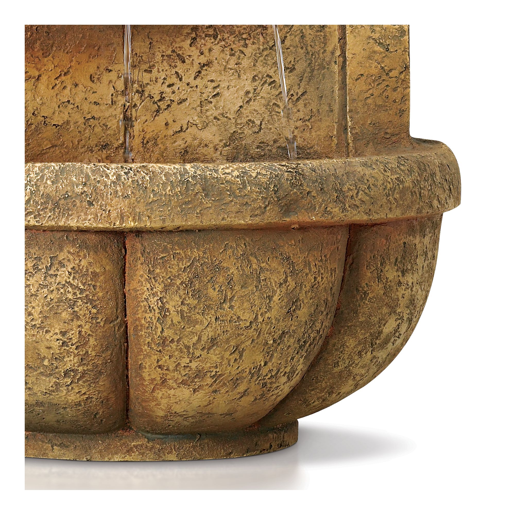 Lion Head 29.5" Faux Stone Wall Fountain