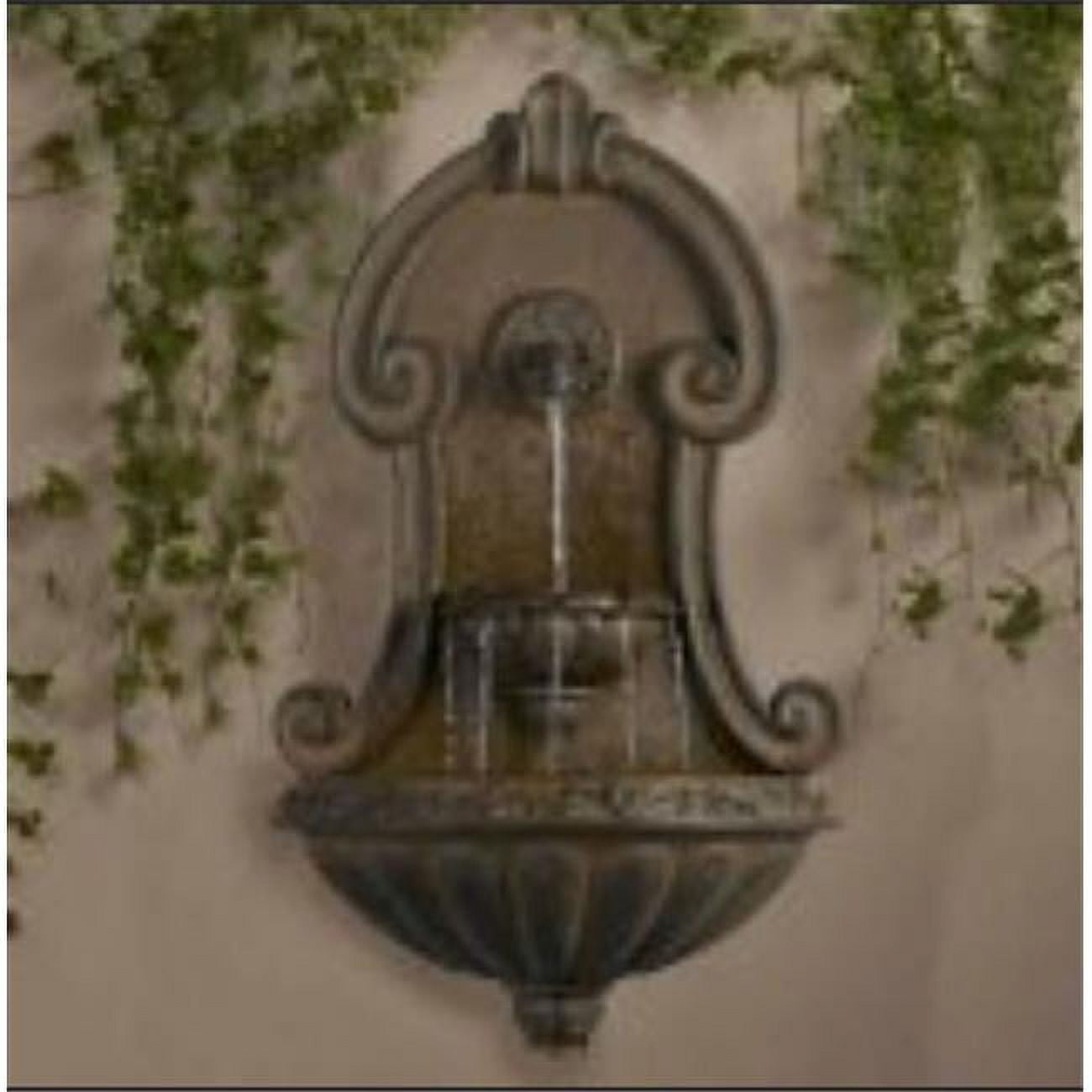 Elegante Copper Brown Wall Fountain 33 Inch