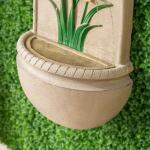 31-Inch Outdoor Wall Water Fountain with Pump