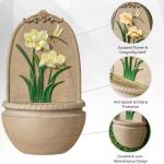 31-Inch Outdoor Wall Water Fountain with Pump