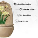 31-Inch Outdoor Wall Water Fountain with Pump