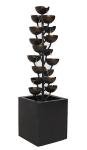 38" Zinc Metal Tiered Outdoor Water Fountain