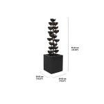 38" Zinc Metal Tiered Outdoor Water Fountain