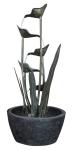 Tiered Metal Water Fountain for Outdoor Gardens