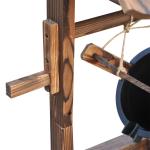 Wooden Outdoor Wishing Well Water Fountain with Pump