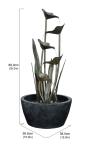 Tiered Metal Water Fountain for Outdoor Gardens