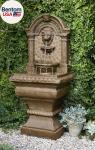 Lions Head 51" Italian Outdoor Stone Fountain