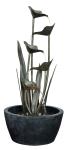 Tiered Metal Water Fountain for Outdoor Gardens