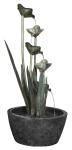 Tiered Metal Water Fountain for Outdoor Gardens