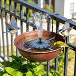 Solar Powered Bird Attracting Water Fountain