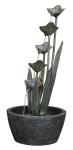 Tiered Metal Water Fountain for Outdoor Gardens