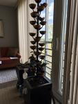 74" Zinc Metal Multi-Level Cups Water Fountain
