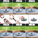 Solar Powered Bird Attracting Water Fountain