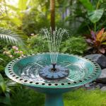 Solar Powered Bird Attracting Water Fountain