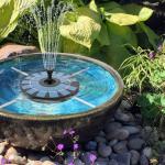 Solar Powered Bird Attracting Water Fountain
