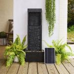 Athena 38-Inch Outdoor Solar Fountain with Lights