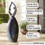Modern 57" Dancing Couple Outdoor Water Fountain