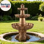 48.8" 3-Tier Outdoor Garden Water Fountain