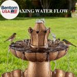 48.8" 3-Tier Outdoor Garden Water Fountain