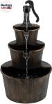 40" Rustic Tiered Pump and Barrel Water Fountain