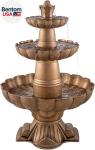 48.8" 3-Tier Outdoor Garden Water Fountain