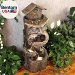 Cascading Tree Trunk Water Fountain for Outdoors