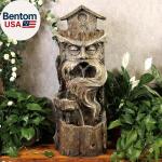 Cascading Tree Trunk Water Fountain for Outdoors
