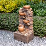 Teamson Home 28.5" 4-Tier Outdoor Water Fountain