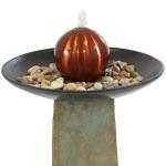 38" Slate Decorative Orb Outdoor Water Fountain