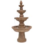 Sunnydaze Pineapple 4-Tier Outdoor Water Fountain