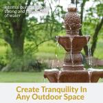 Sunnydaze Pineapple 4-Tier Outdoor Water Fountain