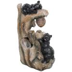 22.4" 3-Tier Outdoor Water Fountain with LED
