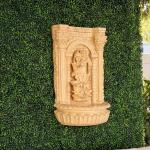 30" Tall Outdoor Wall Fountain with Maiden